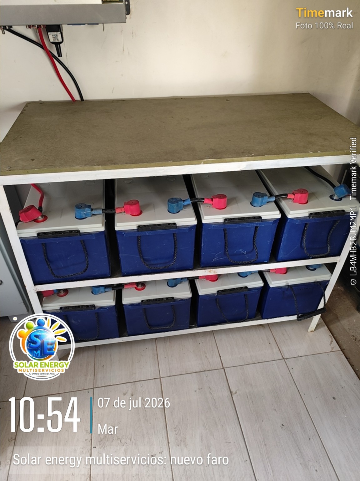 Banco de baterías para sistema solar